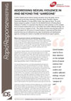 Addressing Sexual Violence in and Beyond the Warzone