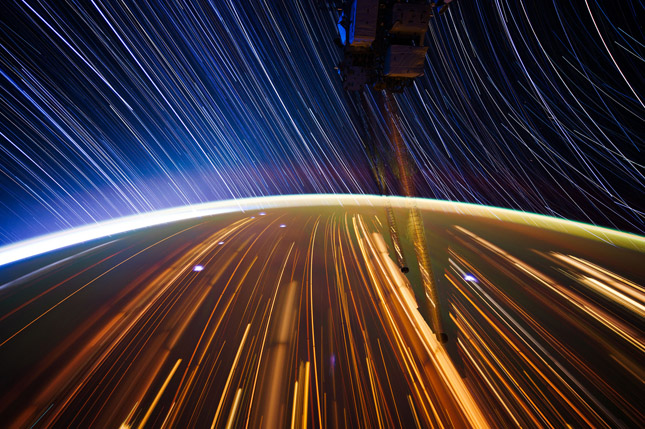 light trails