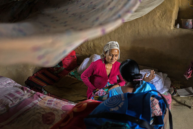 Jharana Kumari Tharu - female community health volunteer in Bina