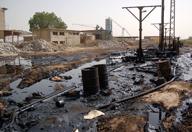 Rabak oil spill