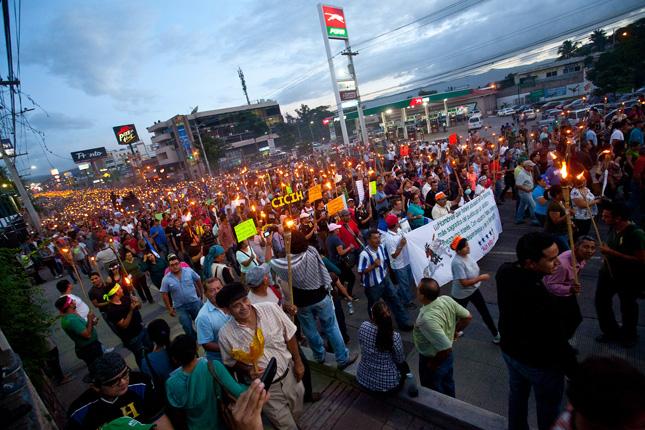 Honduras-protest