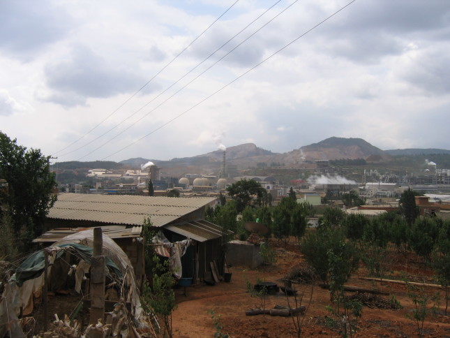 Bird’s eye view of local industries, Baocun, Yunnan (2009) Courtesy of Anna Lora-Wainwright