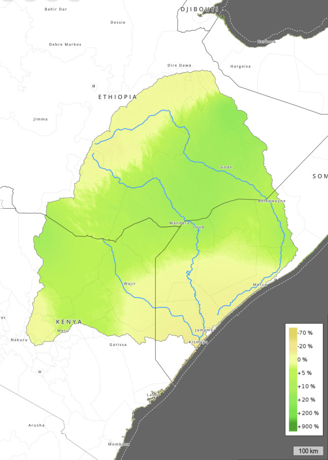 Figure 6a. annual mean precipitation difference projection