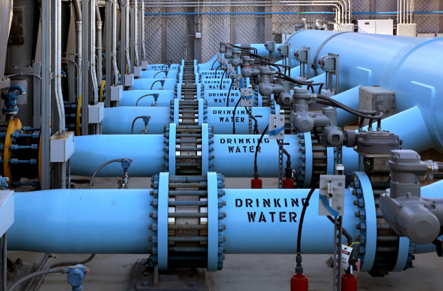 Water desalination pipes