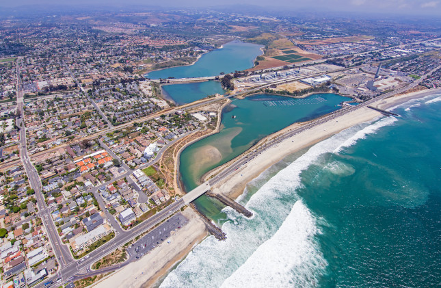 Aerial view of desal plant