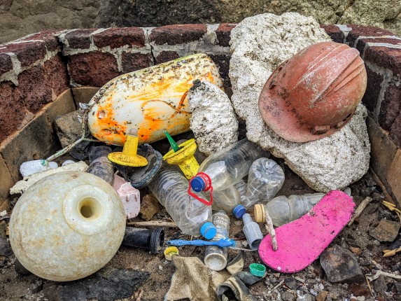 Porto Santo Island, Madeira plastic pollution polystyrene 2019
