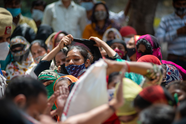 New,Delhi,,India-june,5,2021:,Indian,Sex,Workers,Gathered,At
