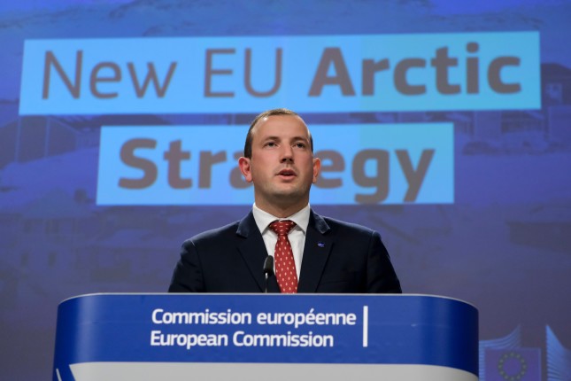 Press,Conference,By,European,Commissioner,Virginijus,Sinkevicius,On,The,New
