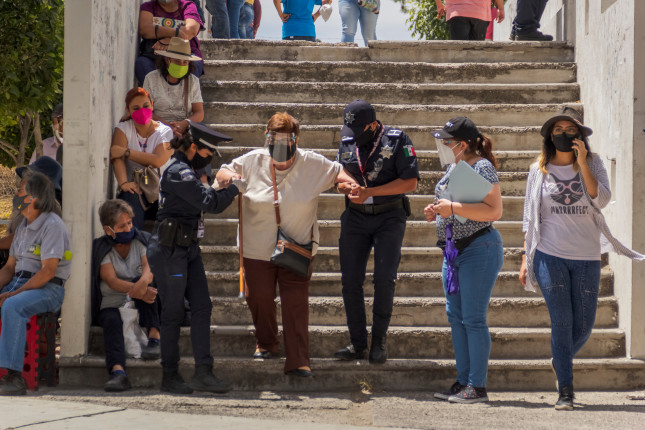 Puebla,,Mexico,-,March,29,,2021:,Covid-19,Vaccination,Day,For