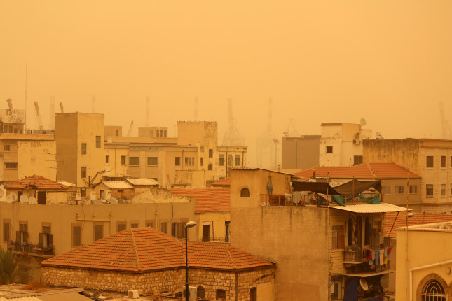 City,In,The,Sand,Storm/dust,Storm.,Architecture,Of,Middle,East.