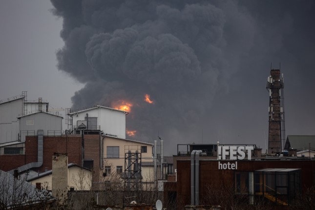 Lviv,,Ukraine,-,March,26,,2022:,Destruction,Of,Civilian,Infrastructure